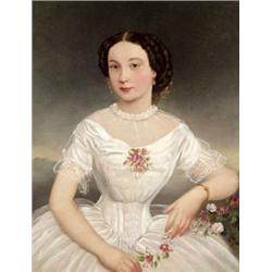 Magyar festo, 19. sz. közepe - Latkóczy Mariann portréja