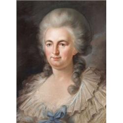 Francia festo, 18. sz. vége - Josephine Comtess de Chanclos (1741 - 1810) portréja