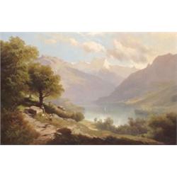 Osztrák festo, 19. sz. közepe - Alpesi táj