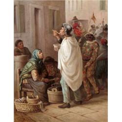 Német vagy osztrák festo - Farsangi forgatag, 1875