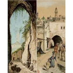 Tichy, Hans (Brünn, 1861 - Bécs, 1925) - Sorrentoi részlet és Jaffai utca