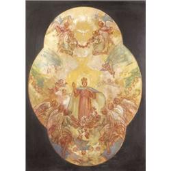 Rakssányi Rezso (Budapest, 1879 - Szentes, 1950) - Árpádházi Szent Erzsébet megdicsoülése