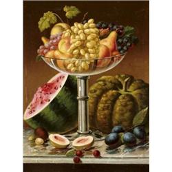 Magyar festo, 19. sz. vége - Dinnyés csendélet