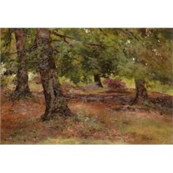 Edvi - Illés Aladár (Pest, 1870 - Budapest, 1958) - Parkrészlet, 1902