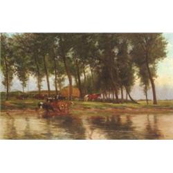 Bernier, Geo (Tamur, 1862 - Brüsszel, 1918) - Jószágok a major szélén