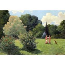 Dromár L. jelzéssel - Napfényes parkrészlet, 1918