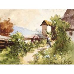Neogrády Antal (Galsa, 1861 - Alag, 1942) - Virágok között