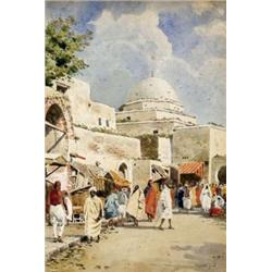 Koszkol Jeno (Dorog, 1868 - Budapest, 1935) - Tuniszi utcarészlet