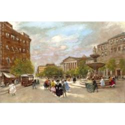 Berkes Antal (Budapest, 1874 - Budapest, 1938) - Kálvin tér, 1920