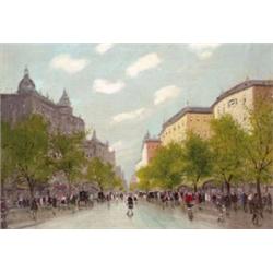 Berkes Antal (Budapest, 1874 - Budapest, 1938) - Utcarészlet