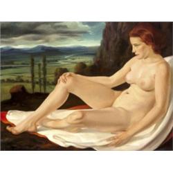 Lengrüsser, Rudolf (1894 - 1959) - Akt tájban