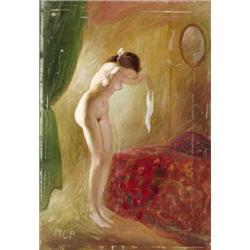 Molnár C. Pál (Battonya, 1894 - Budapest, 1984) - "Elso póz", 1973