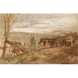 Mednyánszky László báró (Beckó, 1852 - Bécs, 1919) - Fronton, 1919