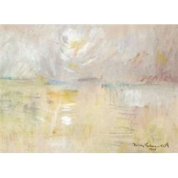 Iványi - Grünwald Béla (Somogysom, 1867 - Budapest, 1940) - Vízparti fények, 1937