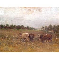 Damme - Sylva, Emile van (Brüsszel, 1853 - Ukkel, 1935) - Tehenek a legelon