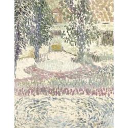 Francia festo, 20. sz. eleje - Kastélypark hajnalban