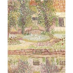 Francia festo, 20. sz. eleje - Kastélypark délutáni fényben