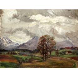 Kernstok Károly (Budapest, 1873 - Budapest, 1940) - Gomolygó felhok, 1920