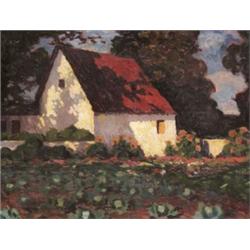 Balla Béla (Arad, 1882 - Nagybánya, 1965) - Ház kerttel