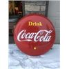 Image 1 : COCA COLA ROUND DRINK BUTTON METAL SIGN