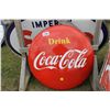 Image 2 : COCA COLA ROUND DRINK BUTTON METAL SIGN