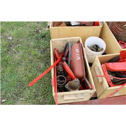 BOX OF TRACTOR PARTS