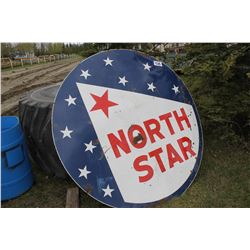 NORTHSTAR ROUND METAL SIGN