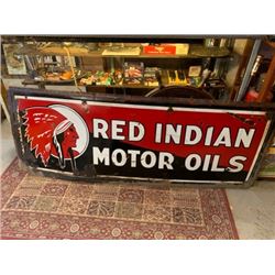 RED INDIAN MOTOR OILS SIGN