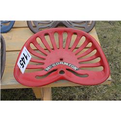 MCCORMICK DEERING CAST IRON SEAT