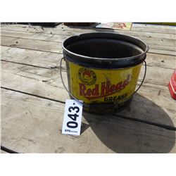 RED HEAD GREASE PAIL