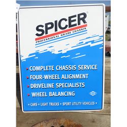 SPICER METAL SIGN