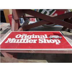 ORIGINAL MUFFLER SHOP METAL SIGN