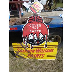 SHERWIN WILLIAMS PAINTS METAL SIGN
