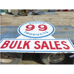 PURITY 99 PRODUCTS METAL SIGN