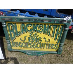BLACKSMITH FRAMED WOOD SIGN