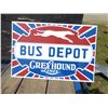 Image 1 : GREYHOUND BUS DEPOT METAL SIGN