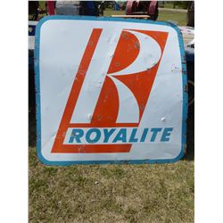 ROYALITE DOUBLE SIDED SIGN
