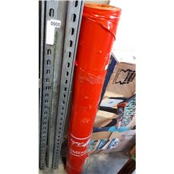 LARGE ROLL OF RED PLASTIC