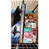 Image 1 : BABY MOVEMENT SOUND MONITOR, PAMPERS, DIAPER AND WIP CADDY, AND BAT MOBILE COSTUME