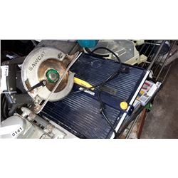 MASTERCRAFT TILE CUTTER AND SAWCAT CIRCULAR SAW