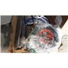 Image 2 : NEW LAWN MOWER BLADES, WHEEL BARROW, WHEEL EXTENTION CORD, AND MORE