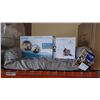 Image 1 : PET BED, DRINK WELL PET FOUNTAIN, AND LASER TOYS