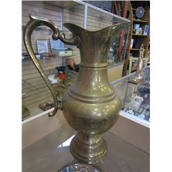 LARGE BRASS PITCHER