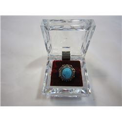 TURQUOISE WOMANS RING STAMPED 925