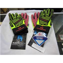 2 NEW PAIRS OF RAZORBACK HEAVY DUTY COLD WEATHER WORK GLOVES