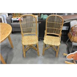 2 RATTAN CHAIRS