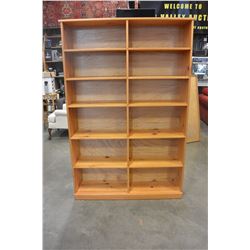 PINE 6FT DOUBLE BOOKSHELF