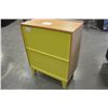 Image 3 : MODERN 4 DOOR SERVING CABINET, WITH WHITE ACCENTS, RETAIL $1699