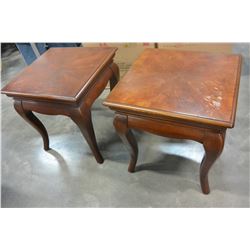 PAIR OF MODERN END TABLES