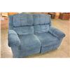 Image 1 : BLUE RECLINING LOVE SEAT